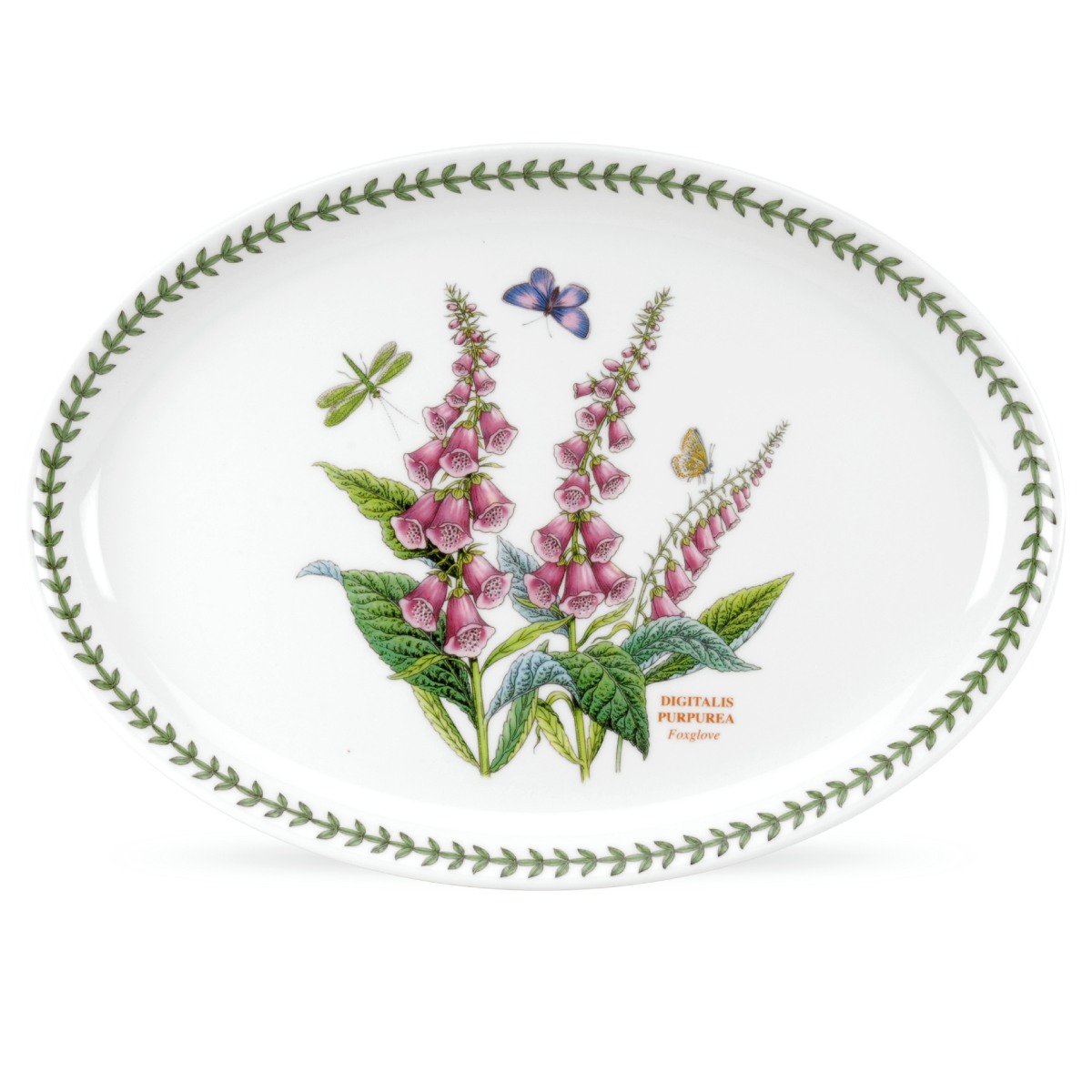 Botanic Garden 13 Inch Oval Platter (Foxglove) image number null